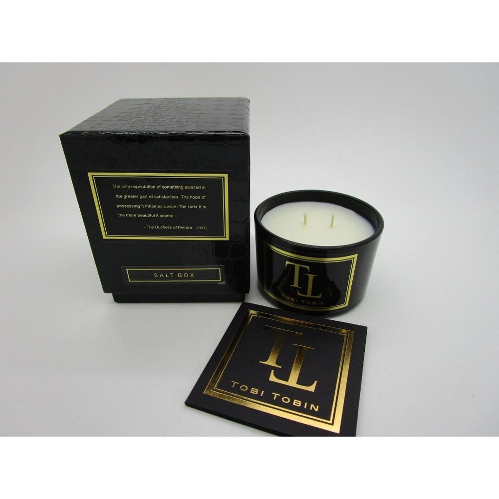Tobi Tobin SALT BOX  Scented Collection 2-Wick Candle 4 oz